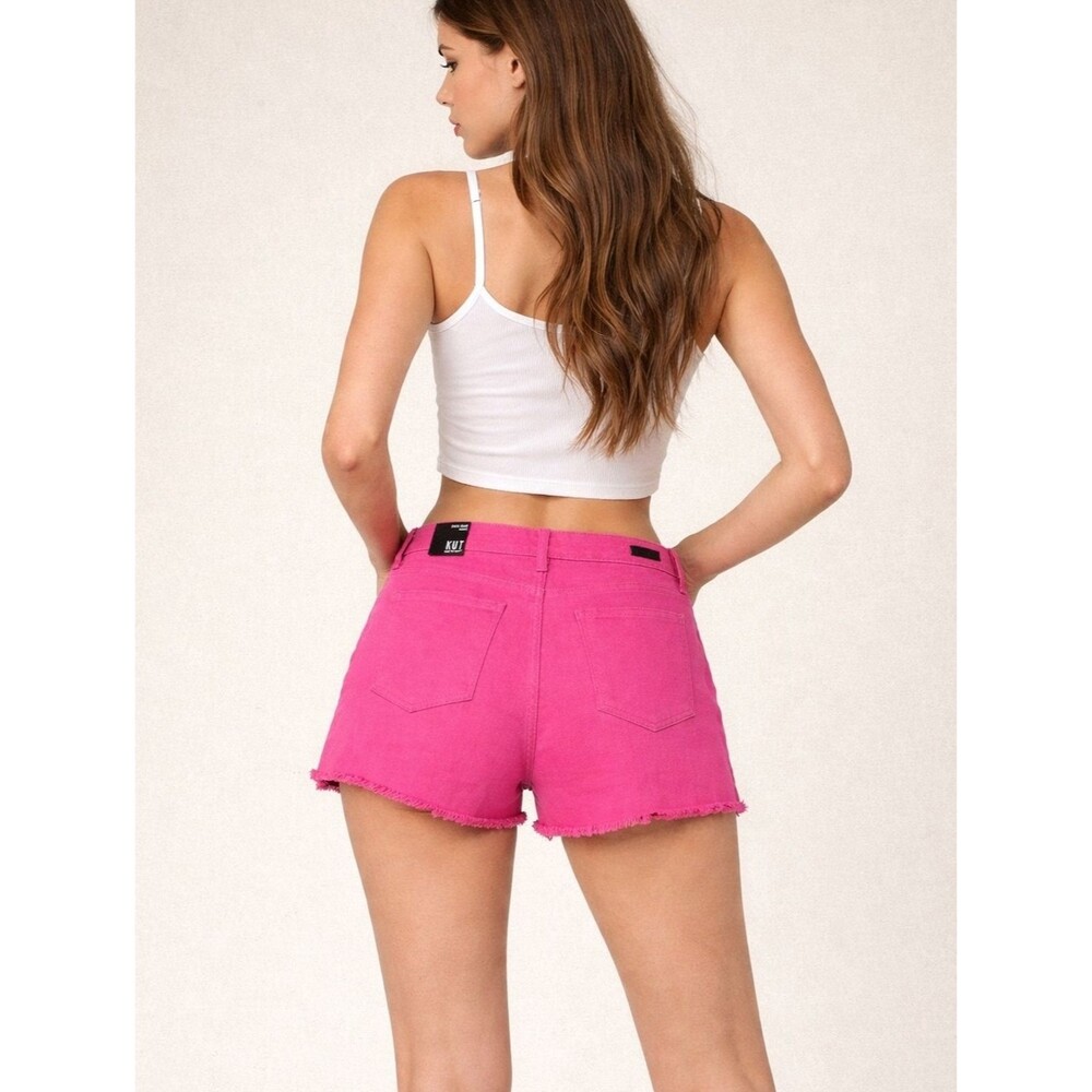 Kut From The Kloth High-rise Hot Pink Short - Size: 14 - NWT - Picture 2 of 6